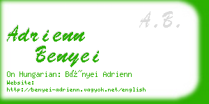 adrienn benyei business card